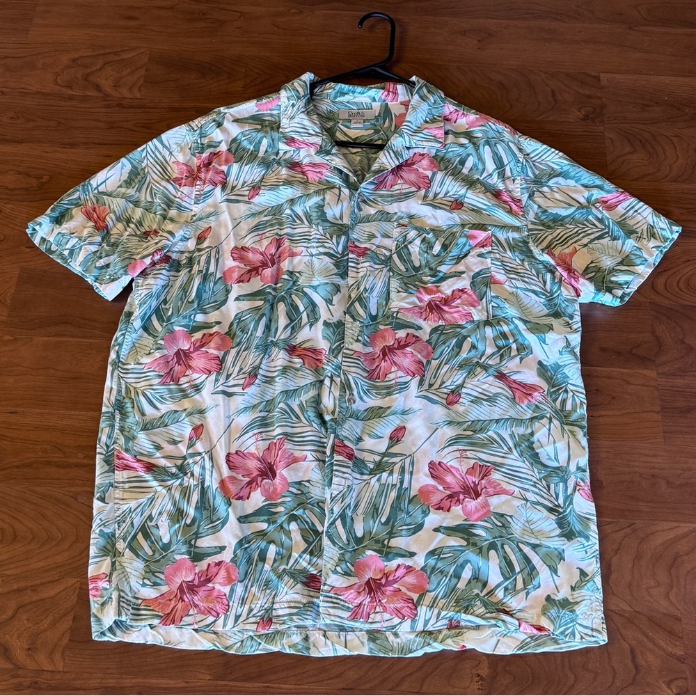 Hibiscus Button Down